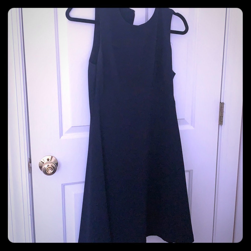 The Limited Blue crew neck dress